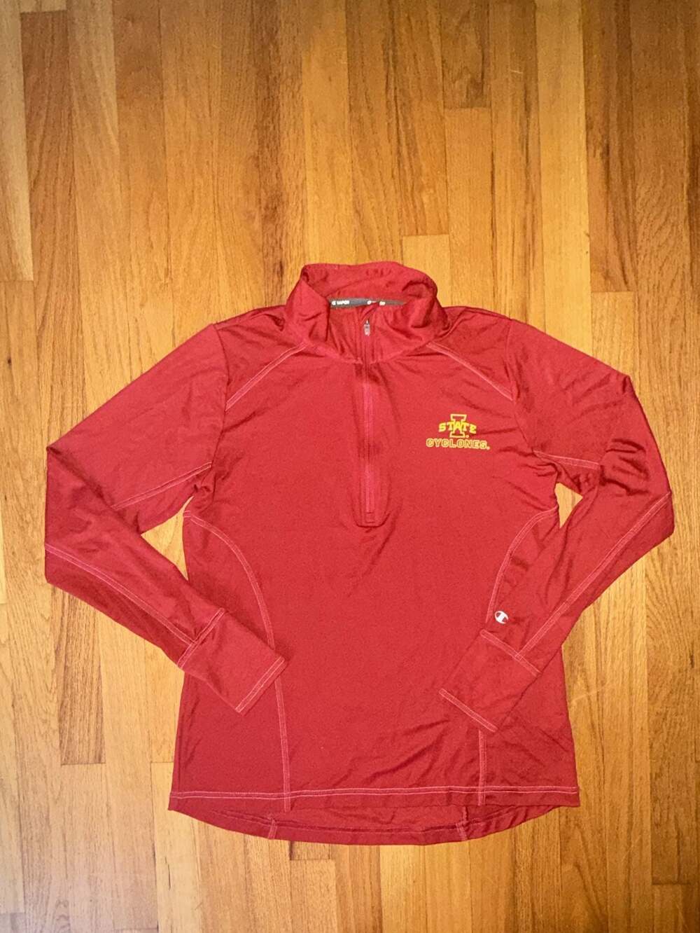 Sz Large Women’s Champion Iowa State Cyclones 1/4 Quarter Zip Pullover Red